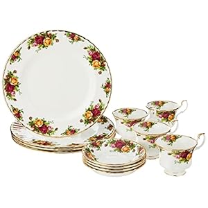 Royal Albert Old Country Roses 12-Piece Dinnerware Set, Multi