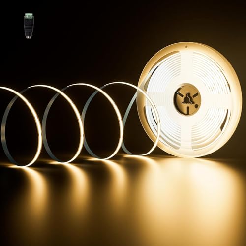PAUTIX Tira de LED COB 10m Blanco Cálido