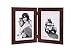 Malden Double Vertical 5x7 Picture Frame - Wide Real Wood Molding, Real Glass - Dark Walnut