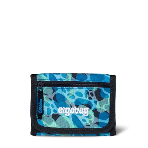 ergobag Brustbeutel Geldbeutel, Mini Portemonnaie mit Kleingeldfach, Sichtfenster für Mädchen und Jungen
