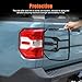 Lcojicep Car Tail Light Cover Trim Compatible with Ford Maverick 2022-2025 Rear Taillight Lamp Frame Cover Rear Headlight Frame Protection Cover Exterior Decoration Accessories (Piano Black)