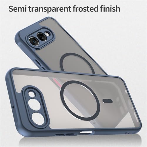 Image of Compatible with T-Mobile Revvl 8 Case Cover,Compatible with MagSafe,Anti-Fall,Compatible with T-Mobile T Phone 3 5G Cell Protective Phone Case Blue