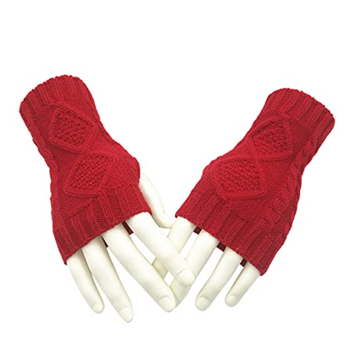 Cigooxm Queda de inverno Luvas De Malha Das Mulheres Dos Homens Bonitos Luvas Mais Quentes Luvas Lon