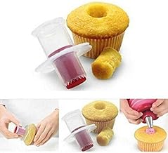 3PCS Cupcake Corer Cupcake Plunger Cutter Pastry Corer Baking Tool, Pastry Corer Decorating Divider Cake Filler, Pastry Corer Digging Holes Tools for Home Baking DIY Food (3 Color)