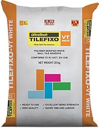 Top Civil Needs Tilefixo CT Wall Tile Adhesive for internal, thin bed floor & wall applications-(20Kg) TL3