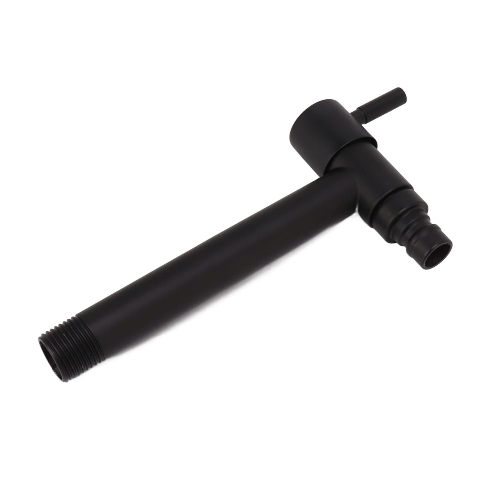 Wall Mounted Black Cold Water Tap G1 2 304 Stainless Steel Single Handle Cold Faucet Used in Bathroom — view 2