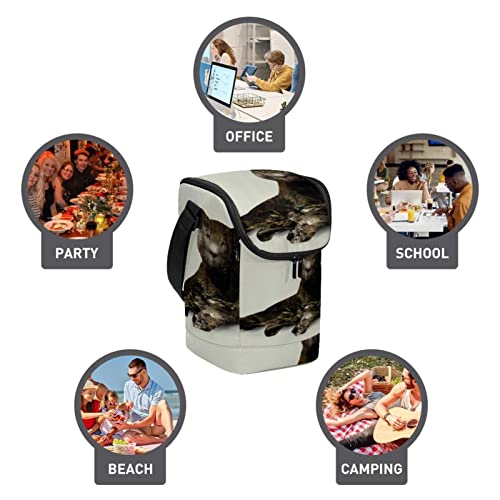 Bolsa de almuerzo de animales salvajes para oficina y picnic escolar 4