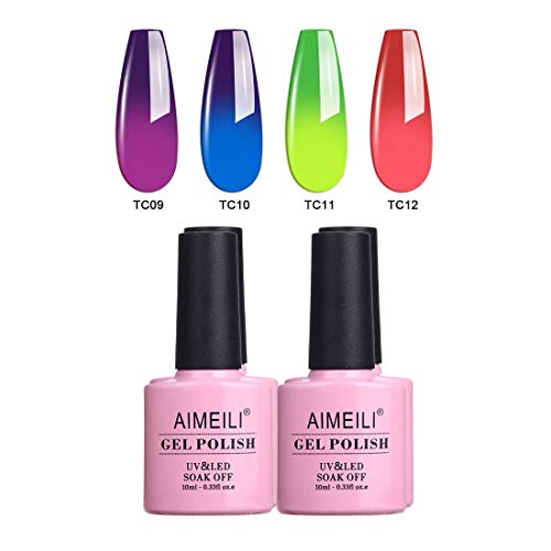 Esmalte de uñas gel UV LED multicolor set 4 pcs 10 ml miniatura 1