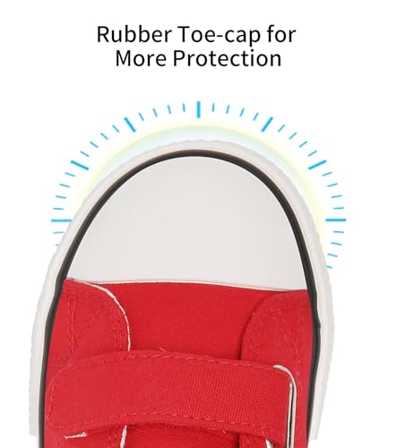 Image of Toddler Little Kid Cushioned Canvas Shoes Slip On Sneakers Soft and Durable