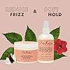 SheaMoisture Bundle Styling Cream Curly, Frizzy Hair Coconut & Hibiscus Curling Cream for Natural Hair 12oz, 8oz, Transparent