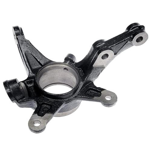 Image of Detroit Axle - Front Left Steering Knuckle for 2006-2011 Honda Civic, Driver Side Steering Knuckle Assembly 2007 2008 2009 2010 Replacement