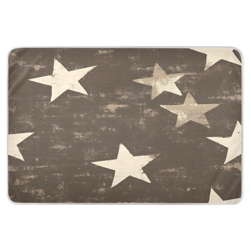 BOESI Doodle Colorful Star Pattern Waterproof Pads for Bedwetting and Incontinence, Reusable Pads, Reusable Diaper Pads for Bed, Sofa, Travel