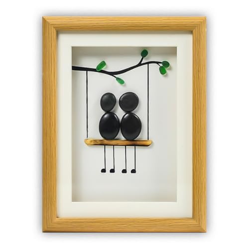 Litepedia Swing Pebble Art Framed With LED Light Friends,Best Friendship