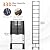 SPIEEK Telescoping Ladder for RV & Attic, 20.3FT Aluminum Extension Ladder with Dual Locking Mechanism, Max Load 330lbs, Compact Foldable Ladder for Roof, Home, Travel Trailer & Multi-Surface Use
