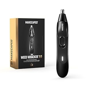 MANSCAPED® Weed Whacker® 2.0 Electric Nose & Ear Hair Trimmer – 7,000 RPM Precision Tool with Rechargeable Battery, Wet/Dry, Easy to Clean, Improved Stainless Steel Replaceable Blade