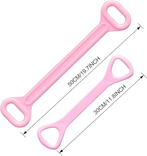 Aputue Fitness direnç bandı, 2'li Paket 8 Şekilli Direnç Bandı, Kol Sırt Antrenmanı İçin Esnek Bantlar, Göğüs Kol ve Omuz Çalıştırma Bandı, Yoga ve Pilates İçin Direnç Lastiği - Görsel 2