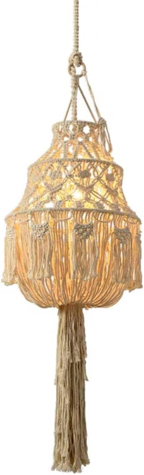 Lustre créatif bohème à franges et gland luminaire suspendu chambre
