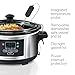 Hamilton Beach Portable 6 Quart Set & Forget Digital Programmable Slow Cooker Lock, Dishwasher Safe Crock & Lid, Temperature Probe, Stainless Steel