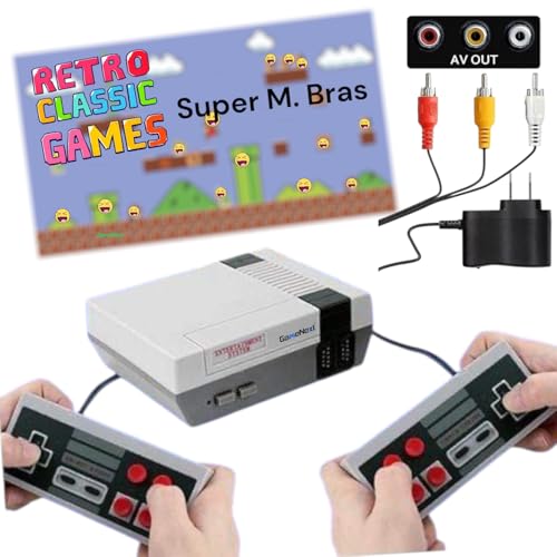 Retro Game Console, GAMENEXT Classic Mini Video Game Consoles Built-in with 620 Games Dual Players Mode Console with 2 Controllers Handheld Games for Kids & Adults