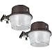 TORCHSTAR Dusk-to-Dawn LED Outdoor Barn Light (Photocell Included), 35W (250W Equiv.), 5000K Daylight Floodlight, DLC & ETL-Listed Yard Light for Area Lighting, Bronze, Pack of 2