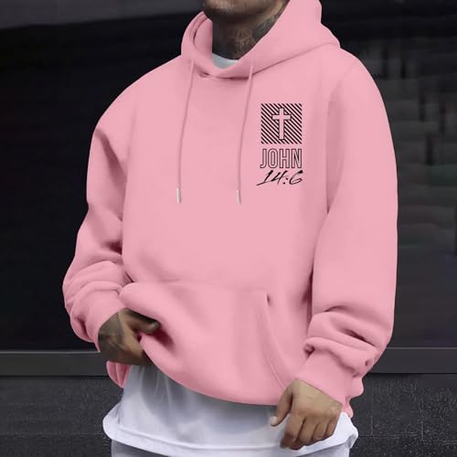 Christian Hoodies for Men Bible Verse Cross Print Preppy Clothes Comfy Casual Long Sleeve Pullover Tops with Pocket4