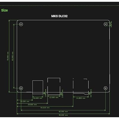 Makerbase MKS DLC32 V2.1 Offline Controller 32bits ESP32 WiFi GRBL TFT Touch Screen for Desktop Laser Engraving Machine (TYPE-14)