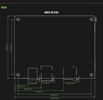 Makerbase MKS DLC32 V2.1 Offline Controller 32bits ESP32 WiFi GRBL TFT Touch Screen for Desktop Laser Engraving Machine (TYPE-14)