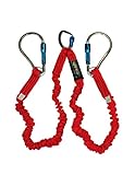 Elk River 35716 Flex-NoPac Energy-Absorbing 2 Leg Polyester Web Lanyard with Aluminum Zsnaphook and Large Aluminum Carabiner, 3600 lbs Gate, 6' Length x 1-1/2