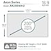 Elite Screens Aeon Series 200-Inch Projector Screen 16:9, 8K UHD, Edge-Free Fixed Frame, ISF-Certified CineWhite Material, Wall Mounted, Compatible with Standard, Short & UST Projectors, AR200WH2