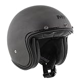 MT Helmets Le Mans 2 SV Motorradhelm Vintage mit Lederdetails, einziehbares Sonnenvisier, waschbares Innenfutter und HIRP-Helmschale, ECE 22.06 & DOT zugelassen