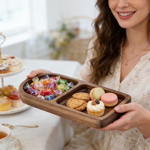 Plat à compartiments pour l'organisation afin d'éviter de mélanger les snacks - 3