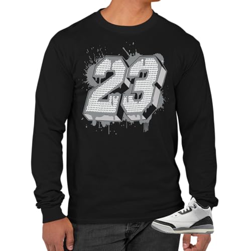 Amazon.com: Jordan 3 Retro Cement Grey Men's Long Sleeve T-Shirt