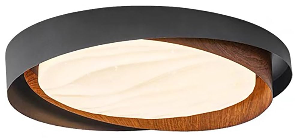 Oświetlenie Sufitowe LED / 15,7-calowa Okrągła Lampa Sufitowa Do Montażu Podtynkowego, 3000 K / 4000 K / 6000 K, 32 W (ziarno Drewna) Nowoczesne Oprawy Oświetleniowe Do Przedpokoju Do Przejść
