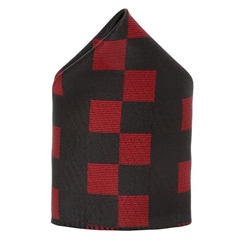 Image of LOUIS STITCH Mens Black Italian Silk Necktie Set Incl Pocket Square Chrome Tiepin American Style Formal Tie Gift Set for Men (TECPBL-#)