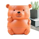 Tewzafiya Sukkulententöpfe | niedliche Tierform, sicher für den Innenbereich | Pflanztopf für Fette | für Garten Innen Außen Orchideen Sukkulenten