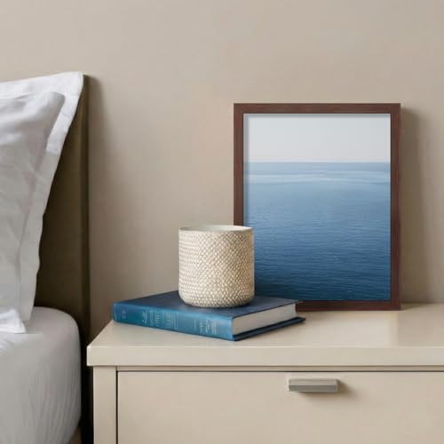 Image of LaVie Home 8x10 Picture Frame for Wall Display, 8x10 Brown Picture Frame with HD Plexiglas, 8 x 10 Poster Frame 1 Pack, Display Frame for Vertical or Horizontal, Classic Collection