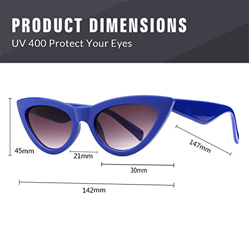 ADE WU Classic Cat Eye Sunglasses For Women Retro Vintage Cateye Sun Glasses UV400 Protection3