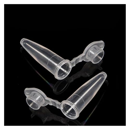 MENGKE Tubo De Centrífuga Micro De 0,2 Ml, 50 Tubos De Ensayo, Recipiente De Plástico Transparente, Accesorios De Prueba De Laboratorio Científico, Tapa