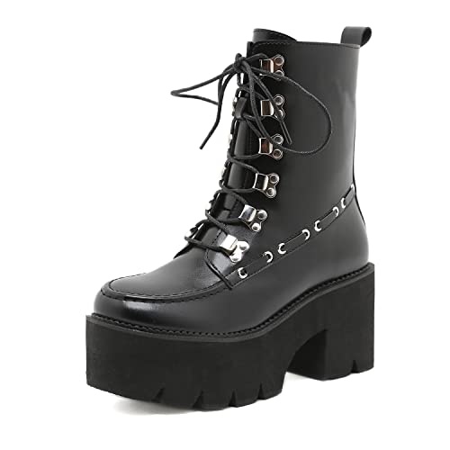Bottes punk à plateforme pour affirmer votre look rétro dans les festivals rock