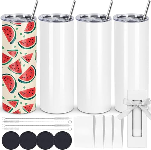 LATERN 4Pcs Straight Sublimation Tumblers