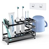 Lyizci Toothbrush Holder for Bathroom, Toothbrush Holder Wall Mounted Electric Toothbrush Holder Sta