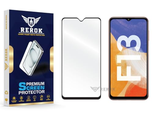 Image of Gorilla Tempered Glass Screen Protector Compatible with Samsung Galaxy F13 [Pack of 1] | Edge-to-Edge, Bubble-Free, Case Friendly, Easy Installation Kit