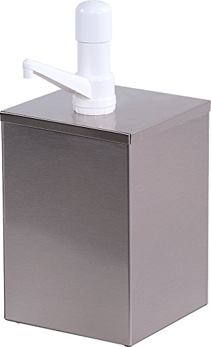 Carlisle FoodService Products 38601 Stainless Steel 18-8 High Volume Condiment Pump with Fixed Nozzle Pump, 7-1/4