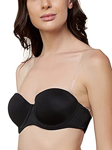 Image of Triumph T-shirt Bra 101 Invisible Wired Half Cup Padded Detachable Multioptional Transparent Backless Party Bra