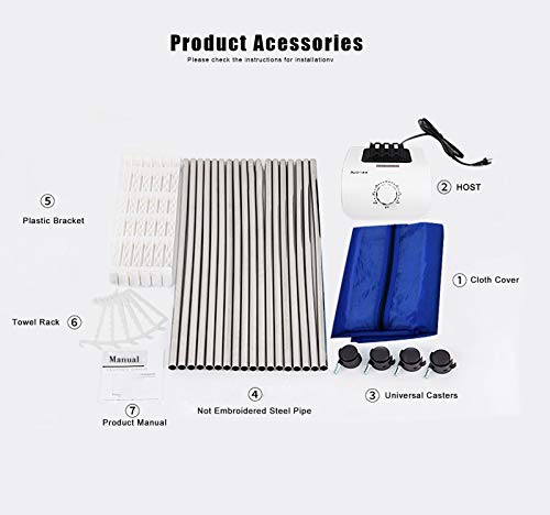 Nekithia Clothes Dryer 1000W Portable Drying Rack 1.5 Meters Double Layer Small Electric Wardrobe Home Apartments Travel Rv Dryer Combo #TOP7