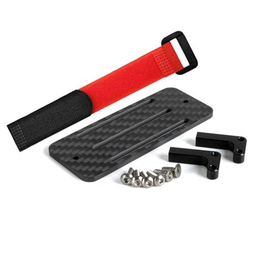 Carbon Fiber Battery Tray with Straps for 1/10 RC Crawler Cheater Rigs LCG Chassis Lower Center of...