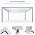 PURPLE LEAF Louvered Pergola 10' x 16' White Outdoor Aluminum Pergola Adjustable Gazebo Rainproof for Patio Deck Garden, 1 Long Side and 1 Short Side