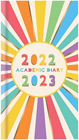 1ABOVE-2022-2023 Slim Academic Diary, Week To View 4 Assorted Designs with Glitter