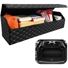 Car Trunk Organizer For Kia Niro EV - Custom Fit,All-Season Use,Large Space Outdoor Trunk Organizer,Adjustable Partition Design,Leather,Velcro,For Kia Niro EV 2023-2025