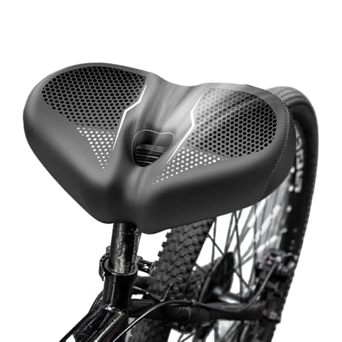Assorbimento Vibrazioni Avanzato: La sella da uomo con tecnologia schiuma ergonomica assorbe le vibrazioni stradali e allevia la pressione durante lunghi tragitti, fornendo supporto ammortizzante per maggiore comfort e ridotta fatica su terreni sconnessi o sterrati